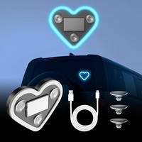 Lampe LED néon triangulaire à adsorption solaire pour intérieur de voiture, éclairage d'ambiance, best-seller