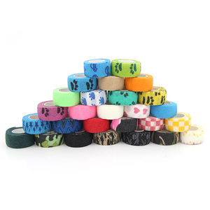 Tıbbi köpek yapışkanlı elastik bandaj baskılı pet bandaj at - Product Image 6