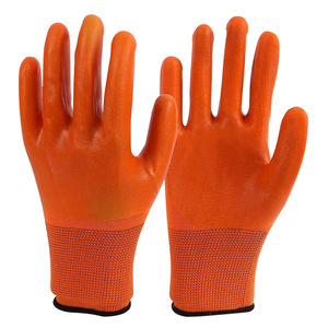 Guantes de trabajo Shipeng de nailon y PVC con cobertura total, 13 agujas, resistentes a ácidos y álcalis, antideslizantes, para uso industrial - Product Image 2