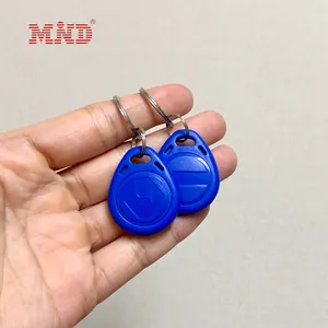 Custom Programmable Rewritable UID 125Khz 13.56Mhz Tag ABS RFID Access Control Keyfob Keychain