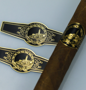 Custom Design High Quality Cigar Ring Gilding, Gold Foil, Embossed Texture Adhesive <b>Sticker</b> Cigar Bands with UV Printing - Product Image 4
