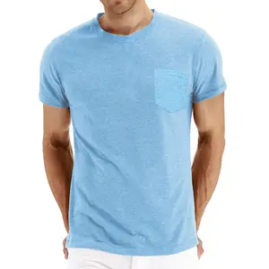 65 cotton 35 polyester Plan Shirts Essentials Fitted T-Shirts T Shirt