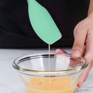 Spatule à crème en silicone avec manche en bois, antiadhésive, résistante à la chaleur, pour barbecue et pâtisserie, vente en gros personnalisée - Product Image 6