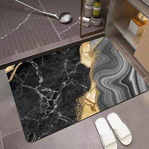 Tapis de sol absorbant l'eau en boue de diatomées, séchage rapide, pour porte de salle de bain, tapis de toilette épais, imperméable et antidérapant - Product Image 2
