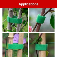 Bande de fixation auto-adhésive en polyester/nylon écologique et imperméable pour câbles, personnalisable en usine, pour plantes