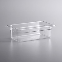 Bac alimentaire en polycarbonate incassable de taille standard, noir, GN, contenants de stockage alimentaire