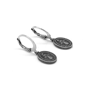 Yunnique – boucles d'oreilles tibétaines en argent, design animal, en acier inoxydable, bijoux unisexes à la mode - Product Image 1