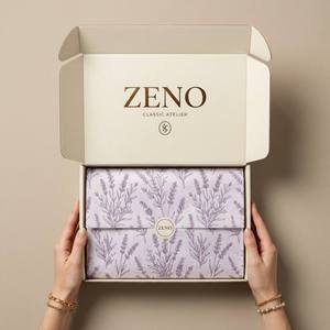 Boîtes d'emballage personnalisées imprimées avec logo, blanches, petites, mini, pour bijoux, cadeaux, cosmétiques, bougies, parfums, avec nœud pour l'expédition, boîtes en papier de luxe - Product Image 2