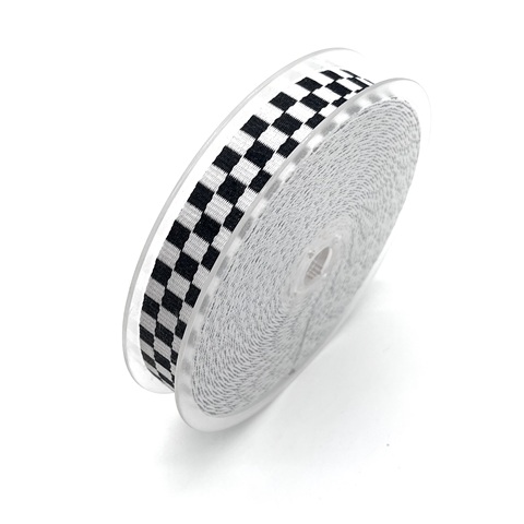 Classic Checkered Fabric with Customizable Colors and Non-stretchable Polyester Webbing