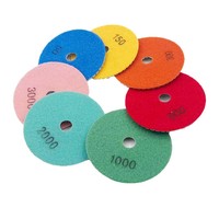 Disques de polissage diamantés industriels de 4 pouces, tampons abrasifs pour meuleuse d'angle, pour le ponçage et le polissage des surfaces en pierre et en verre