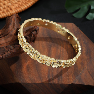 Hawaii mạ vàng thiết kế hoa <span class=keywords><strong>S</strong></span> Bangles cho phụ nữ bán buôn - Product Image 5