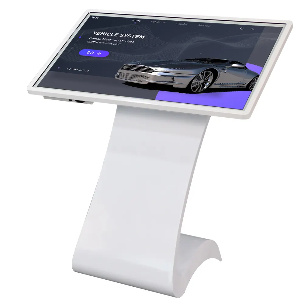 All In One Computer Interactive Information Lcd Advertising Player Digital Kiosk Touch Screen Kiosk For Shopping Mall