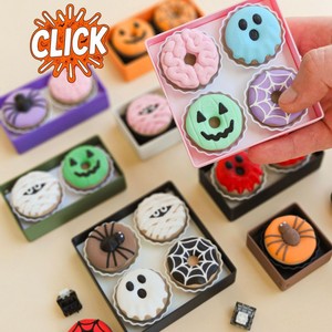 Nuevo llavero antiestrés con forma de donut impreso en 3D, juguete de escritorio con temática de Halloween - Product Image 5