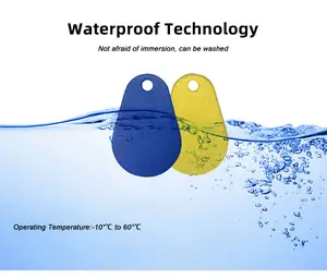 ชิปแท็ก RFID NFC แบบเขียนซ้ำได้พวงกุญแจ FOB 125กิโลเฮิรตซ์13.56MHz Hitag 1 Mifare DESFire บัตรควบคุมการเข้าถึงคีย์คีย์