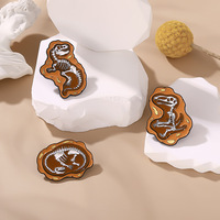 6 StylesWholesale Anime Animal Terreur Squelette Teint Noir Dur Doux Mignon Dessin Animé Broche Revers Badge Broche Émail Pin