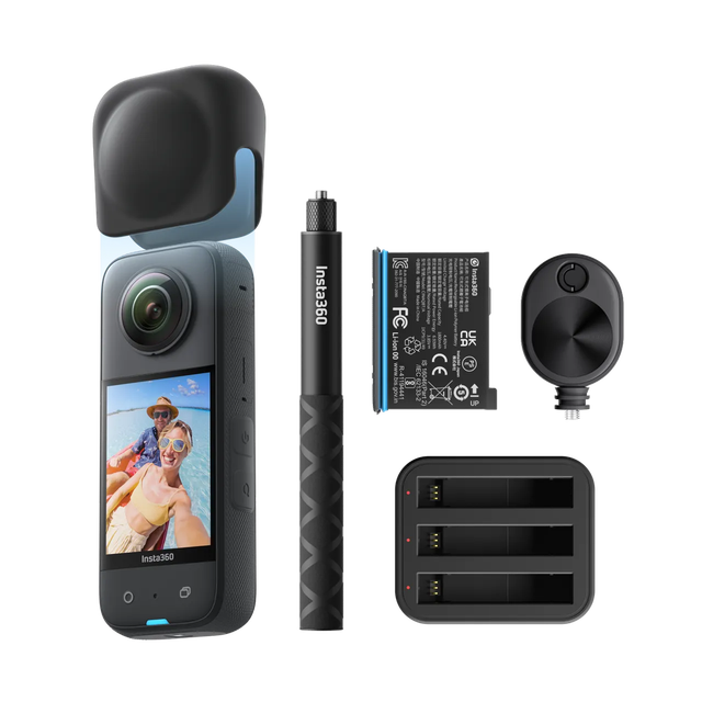 Insta360 X3 5.7K 360 Action Camera Dual 1/2" 48MP Sensors 72MP Photo Active HDR FlowState Stabilization 10m Waterproof VR Camera