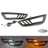 Feux de circulation diurne haute luminosité à LED modifiés feux de brouillard avant feux décoratifs pour Ford Focus 15-18