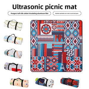 Manta <span class=keywords><strong>de</strong></span> Picnic Impermeable, Tapete Plegable Portátil para Exteriores con Asa para Acampar, Playa y Actividades en <span class=keywords><strong>el</strong></span> Parque - Product Image 2