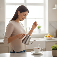 Tasse à café en céramique blanche personnalisée avec soucoupe et cuillère, 250 ml, bord doré, style américain, ensemble de tasses à thé en porcelaine, vaisselle d'hôtel