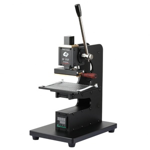 Machine à embosser manuelle en acier pour cuir et PU, petit format, à faible prix, pour marquage à chaud de logos et cartes - Product Image 5