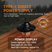 Lanterne de camping multifonctionnelle rechargeable à LED Lampe de poche étanche IP44 pour les aventures en plein air