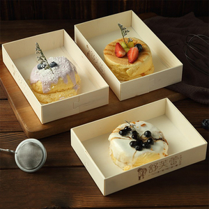 Caja <span class=keywords><strong>de</strong></span> Embalaje <span class=keywords><strong>de</strong></span> Madera para Pastelería, Contenedor <span class=keywords><strong>de</strong></span> Alimentos para Mousse, Tiramisú, Charcutería, Rollo Suizo, Pastel <span class=keywords><strong>de</strong></span> <span class=keywords><strong>Queso</strong></span>, Postre, <span class=keywords><strong>Brownie</strong></span> - Product Image 4