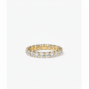 Anillo de Eternidad con Diamantes Cultivados en Laboratorio de 3 mm, Anillo Moderno de 2.04-2.43 Ct, Claridad VS, Color FG, Oro de 14k - Product Image 1