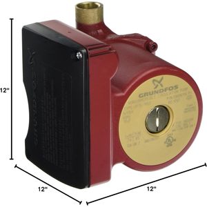 ปั๊มกรุนด์ฟอส รุ่น UP15-18B5 ขนาด 1/2 นิ้ว 115V 1/25 แรงม้า มอเตอร์ทองเหลืองเฟสเดียว - Product Image 2