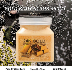 Crema Corporal Orgánica de 350 ml con Extracto de Oro de 24k, Fragancia Afrutada, Exfoliante Blanqueador, Caja OEM para Uso Facial-CQK-1905 - Product Image 2