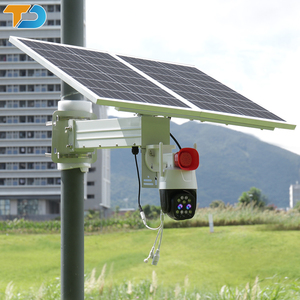 TecDeft Solarpanel-Sicherheitskameras für den Außenbereich, Dual-Objektiv, 10-facher optischer Zoom, PTZ, Bewegungsverfolgung, 8MP, 4K, Zwei-Wege-Audio, 4G/WLAN, Nachtsicht - Product Image 1