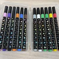 Ensemble de stylos à peinture acrylique pailletée pour l'art, le scrapbooking et le bullet journaling