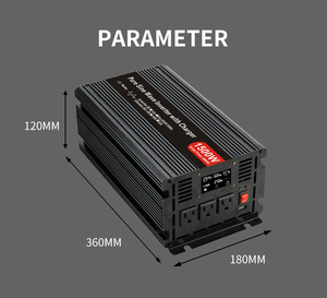 <span class=keywords><strong>Onduleur</strong></span> à onde sinusoïdale pure 1.5kw 1500W sortie 12V 110V 220V système arrière pour appareils ménagers chargeur de batterie ca construit - Product Image 5