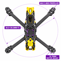 Kit Freestyle FPV SpeedyBee Mario5 T300 3K en fibre de carbone avec bras de 6 mm, support caméra GPS 23-31 mm, certifié CE