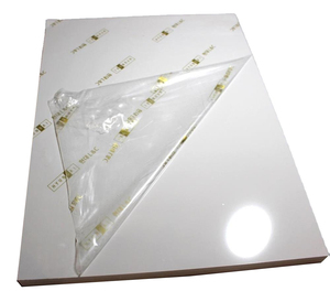 Chất Lượng Cao Toray 1220X3050X18Mm Màu Trắng Tinh Khiết Pet <span class=keywords><strong>MDF</strong></span> Chống-Vân Tay Hội Đồng Quản Trị Cho Nhà Bếp Tủ - Product Image 1