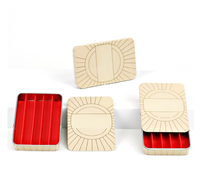 Boîte en étain coulissante personnalisée OEM, anti-enfants, mini, pour rouleaux de papier à riz, avec logo holographique, pour l'emballage de cigares courts