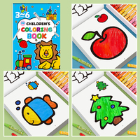 Libro para colorear para niños de 3 a 6 años, dibujos animados de animales, transporte, patrón de frutas, libro de actividades de arte y pintura para niños pequeños en edad preescolar