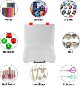 1600+ Baseball Card Storage <b>Box</b>, Sports Cards Holder Organizer Hard Plastic Display Case Compatible - Product Image 5