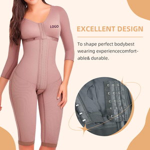 Faja Moldeadora Colombiana de Alta Calidad para Mujer, Manga Larga, Transpirable, con Abertura en la Entrepierna, para Postoperatorio - Product Image 2