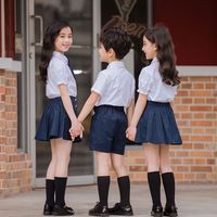 RG - Vente flash - Chemises et hauts pour garçons et filles - Ensembles de 2 pièces - Uniformes scolaires élégants pour enfants