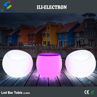 Pub utilisé en plastique créatif LED tabouret de bar