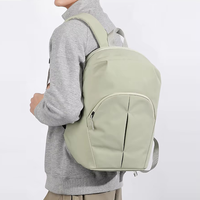 Sac à dos pour ordinateur portable de voyage professionnel extensible à double fermeture éclair, léger, en nylon, résistant à l'eau, multi-compartiments, 15,6 pouces