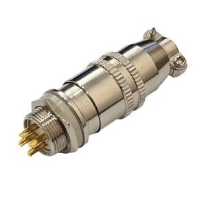 Conector de Aviación XS12, Enchapado en Oro, Cobre, 12mm, Montaje en Panel, para Uso en Aeronaves - Product Image 1