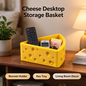 Linda Bandeja de Almacenamiento Triangular con Forma de Queso, Organizador de Escritorio Impreso en 3D, Porta Clips, Joyas y Llaves, Decoración para el Hogar y la Oficina, Venta al por Mayor - Product Image 1