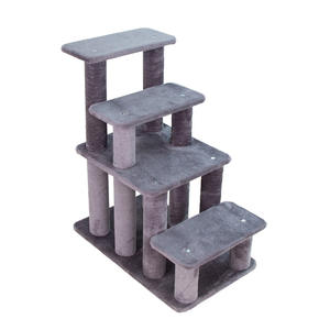 Moderne feste Muster mehrstufige Kratz baum Indoor Pet Treppe mit Kletter leiter und Kratz bäumen Tower Tree House - Product Image 1
