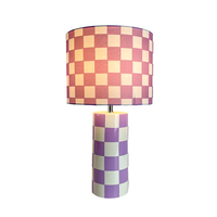 Lampe de table en céramique de style simple avec abat-jour en tissu, décoration d'intérieur, lampe de lecture pour bureau, salon, chambre à coucher