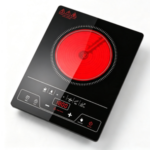 Fornello Portatile VBGK a Singolo Bruciatore 1800W, Controllo LED Touch a 8 Livelli, Fornello Elettrico con Blocco Bambini - Product Image 1
