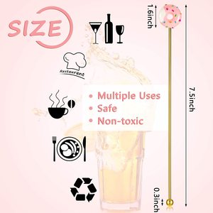 Palillos Agitadores Reutilizables de Acero Inoxidable de 7.5 Pulgadas para Café, Bebidas y Cócteles para la Primera Edición de Cambodia Holla Spirits - Product Image 2