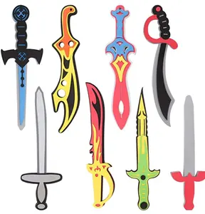 Verschiedene Eva Foam Toy Schwerter Waffen für Kinder Ninja, Pirate, Warrior und Viking Stofftier