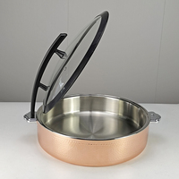 Hochwertige 304 Edelstahl Chafing Dishes, Heiztopf, Speisenwärmer, Roségoldener Gehämmerter Buffet-Ofen mit Glasdeckel