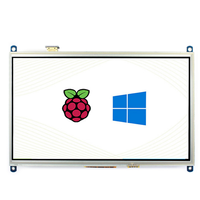 Écran tactile résistif LCD HMI 10.1 pouces 1024x600 IPS pour Raspberry Pi 4 3B + Zero 2W Ubuntu Kali